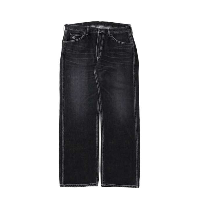 BAPE Ape Head Relaxed Fit Denim Pants Black