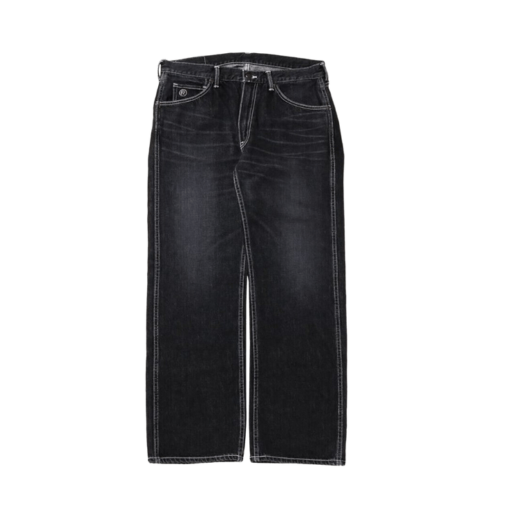 BAPE Ape Head Relaxed Fit Denim Pants Black
