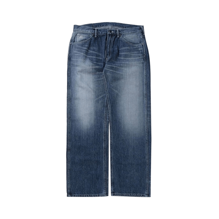 BAPE Ape Head Relaxed Fit Denim Pants Blue/Light Indigo
