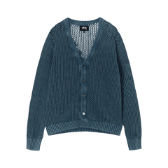 Stussy Loose Gauge Cardigan Blue
