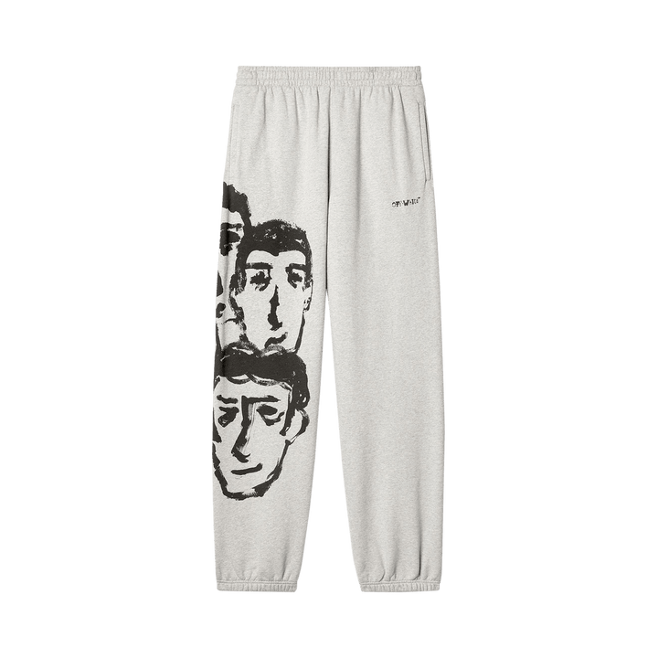 Off-White Faces Slim Sweatpants Grey/Black