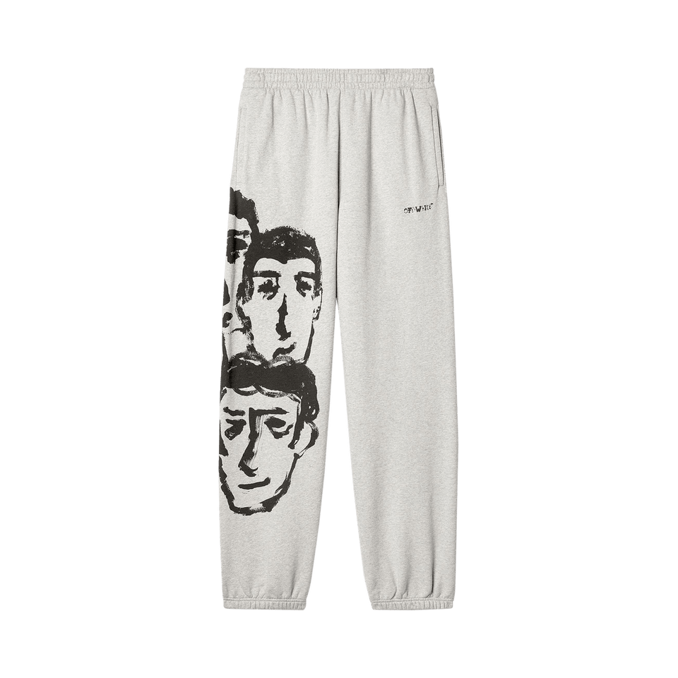 Off-White Faces Slim Sweatpants Grey/Black