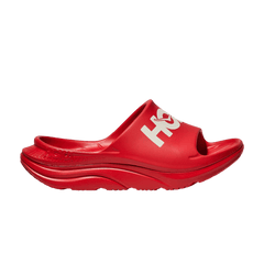 HOKA Ora Athletic Slide Vermillion White