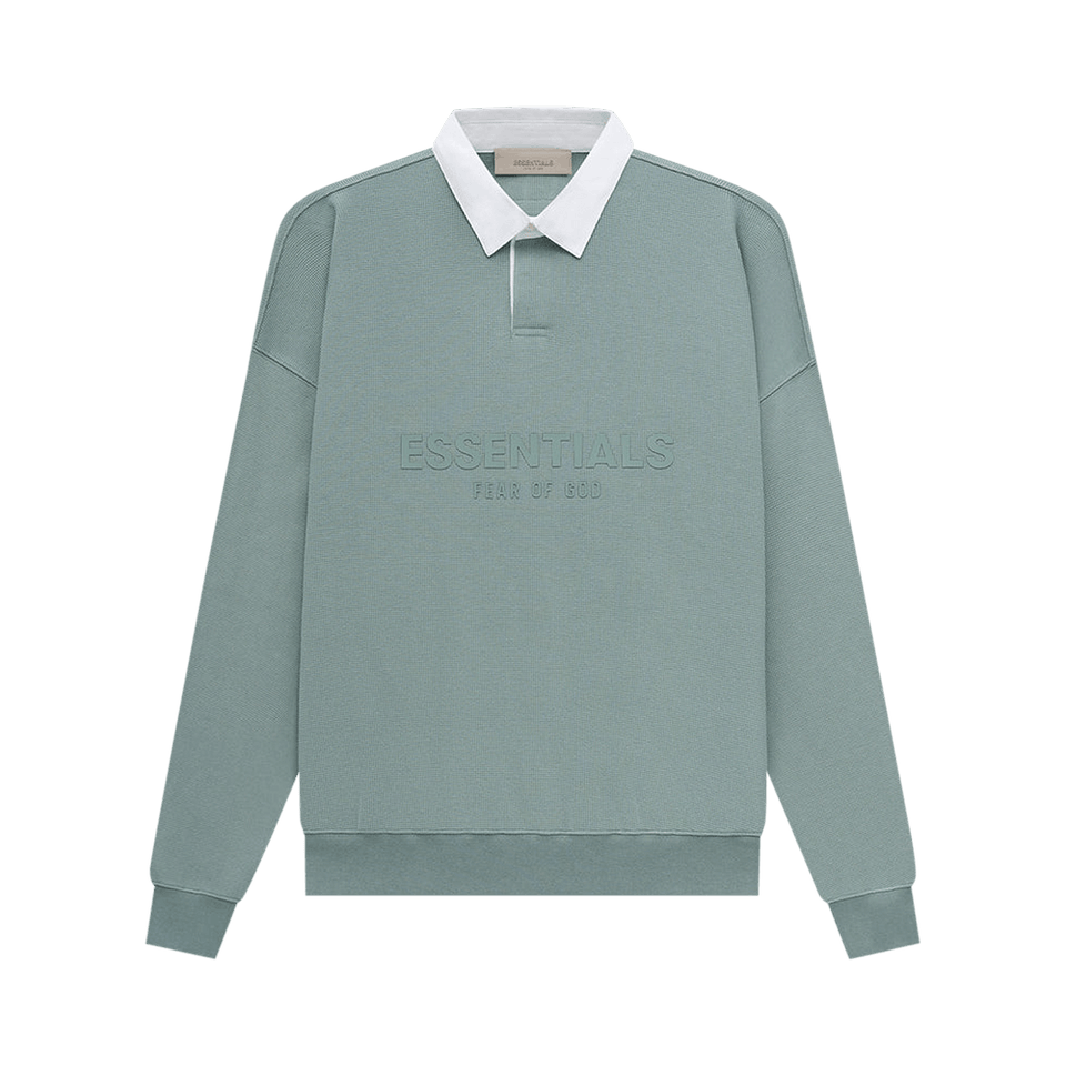 Fear of God Essentials Waffle Henley Rugby Sycamore