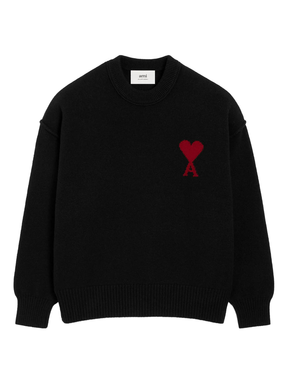 AMI Paris Ami De Coeur crew-neck wool sweater