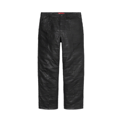 Supreme Patchwork Leather 5-Pocket Jean Black