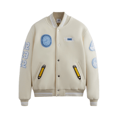 Kith x Invisible Friends Manteco Wool Varsity Jacket Sandrift