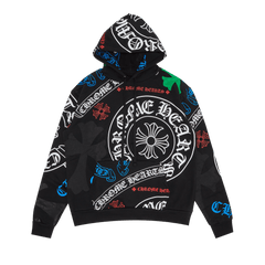 Chrome Hearts Stencil Hoodie Black/Multicolor
