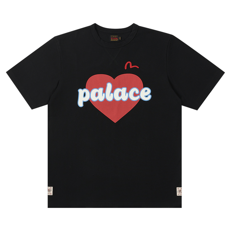 Palace x Evisu Heart T-Shirt Black