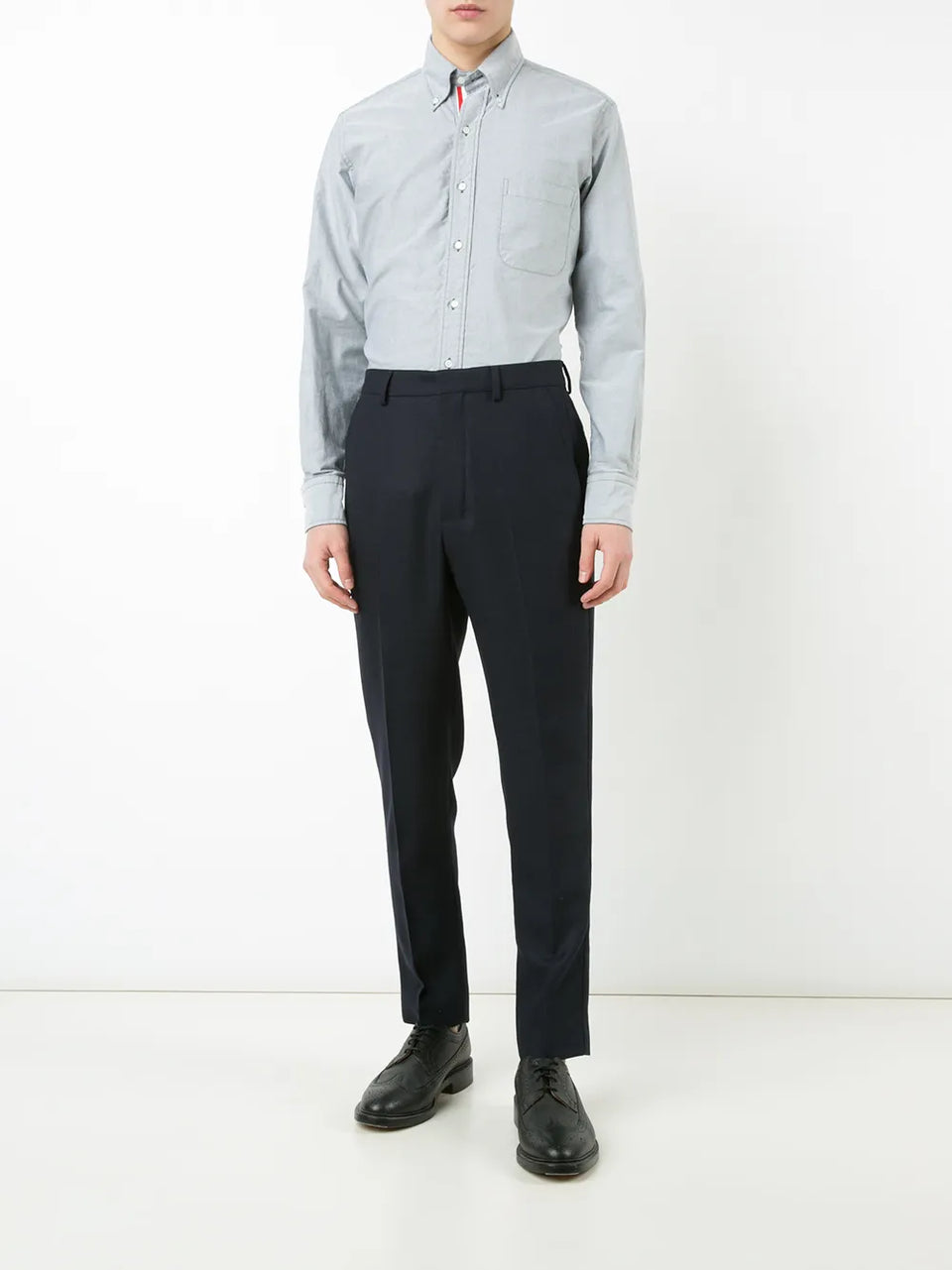 Grosgrain Placket Oxford Shirt