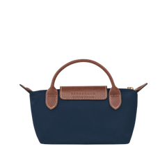 Longchamp Le Pliage Original Pouch with handle Navy - Recycled canvas