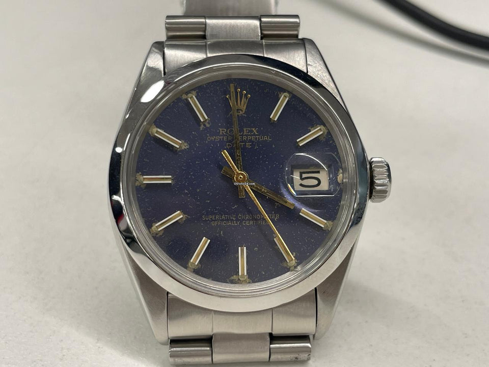 Rolex | Oyster Perpetual | 1500 | Steel | 34 mm | Steel | Blue | Automatic