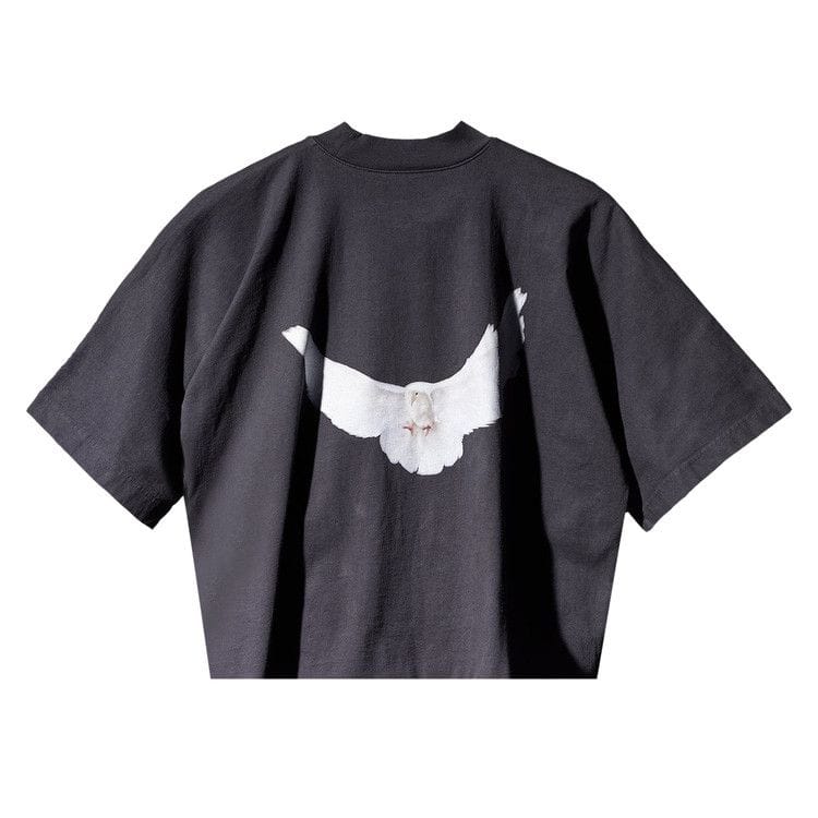 Yeezy Gap Engineered by Balenciaga Cropped Dove No Seam T-Shirt Black