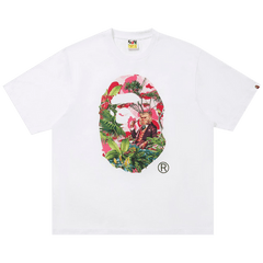 BAPE x Monkey 47 Ape Head T-Shirt White/Pink