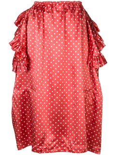 deconstructed ruffle polka dot skirt