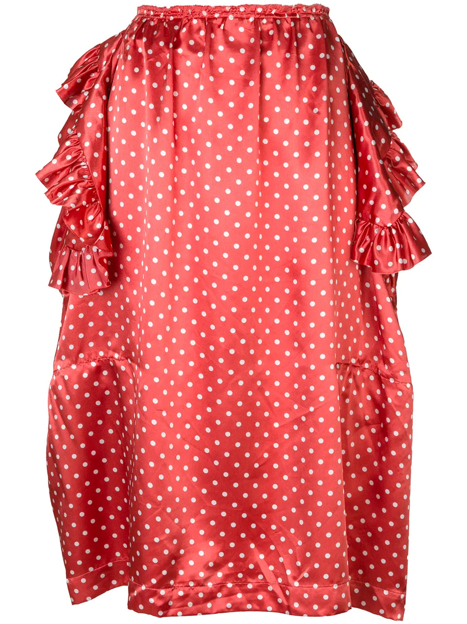 deconstructed ruffle polka dot skirt