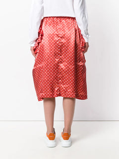 deconstructed ruffle polka dot skirt