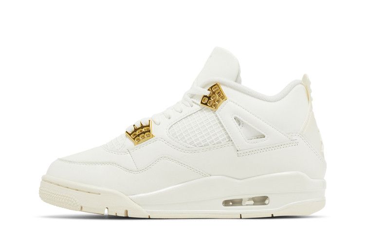 AIR JORDAN 4 RETRO Off WhiteMETALLIC GOLD-BLACK