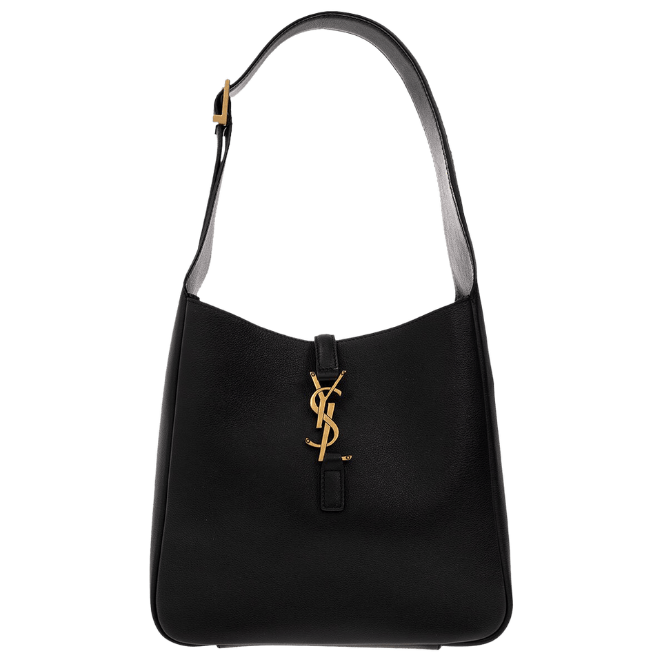 Saint Laurent Le 5 A 7 Supple Hobo Bag Black
