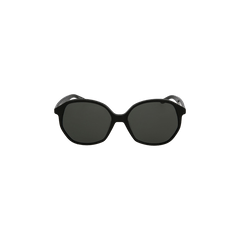 Balenciaga Round Frame Acetate Sunglasses Black/Grey