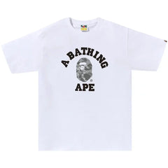 BAPE Digital Camo College T-Shirt Black/White