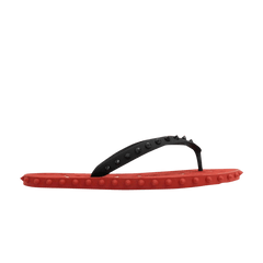 Christian Louboutin Super Loubi Flip Flop Black/Red