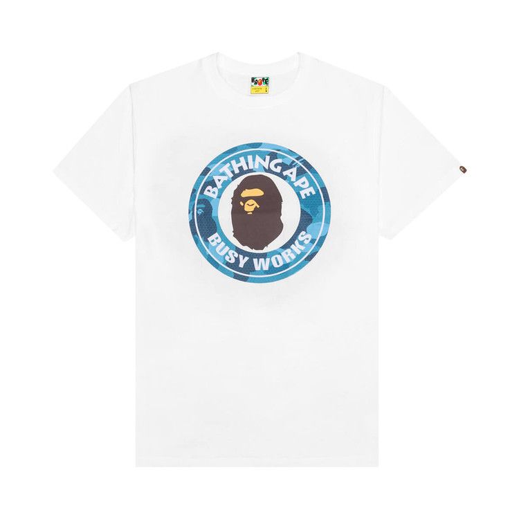 BAPE Honeycomb Camo Busy Works T-Shirt - White