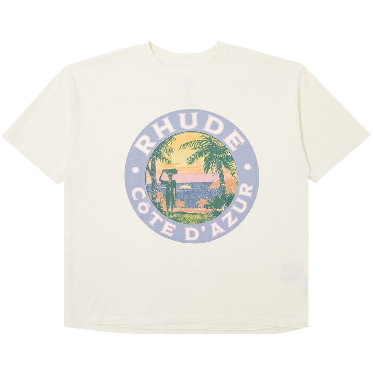 Rhude Lago T-Shirt Vintage White