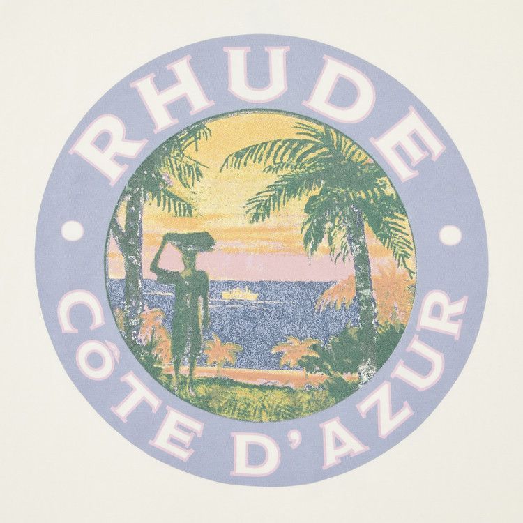 Rhude Lago T-Shirt Vintage White