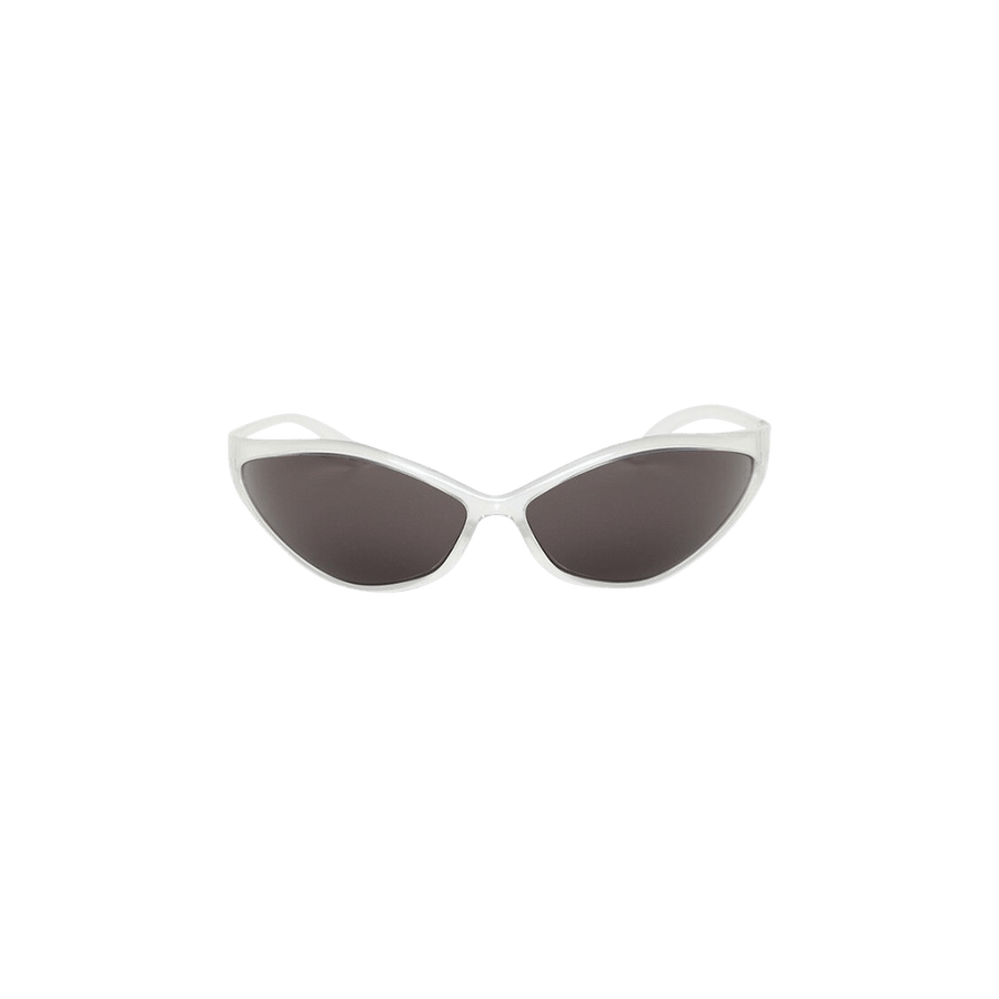 Balenciaga 90s Oval Sunglasses Crystal