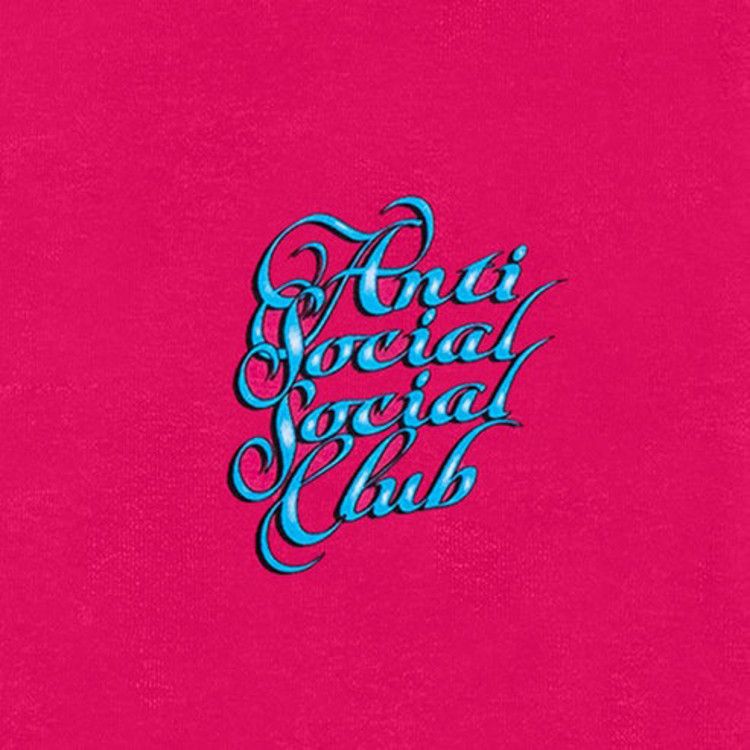 Anti Social Social Club Eyelash T-Shirt Pink