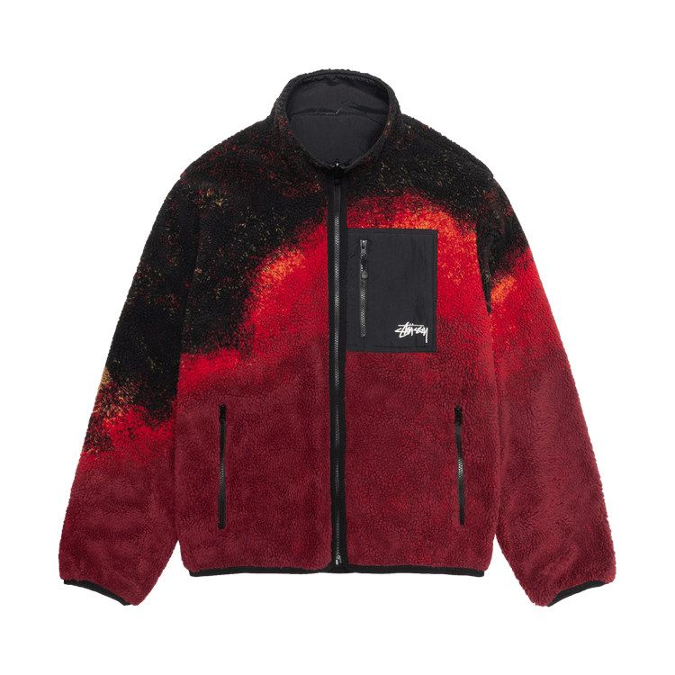 Stussy Sherpa Reversible Jacket Lava