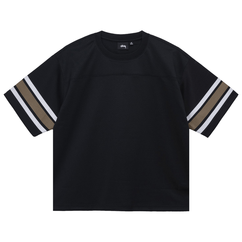 Stussy Surfman Mesh Football Jersey Black