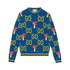 Gucci GG Wool Sweater Bluette/Multicolor
