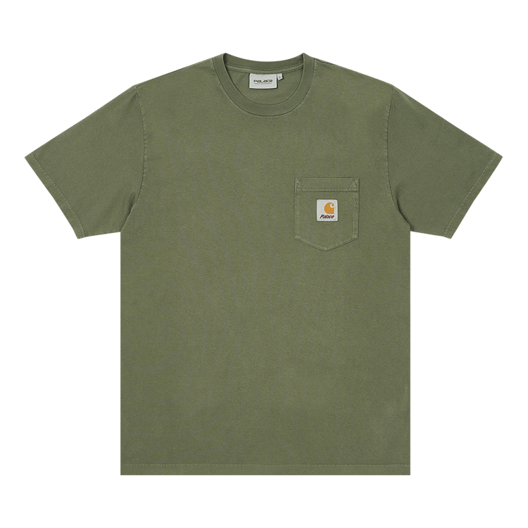 Carhartt WIP x Palace Shorts-Sleeve Pocket T-Shirt Dollar Green