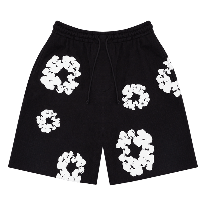 Denim Tears The Cotton Wreath Shorts Black