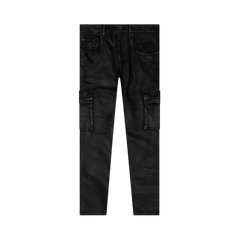 PURPLE BRAND Cargo Flare Pants Black Resin