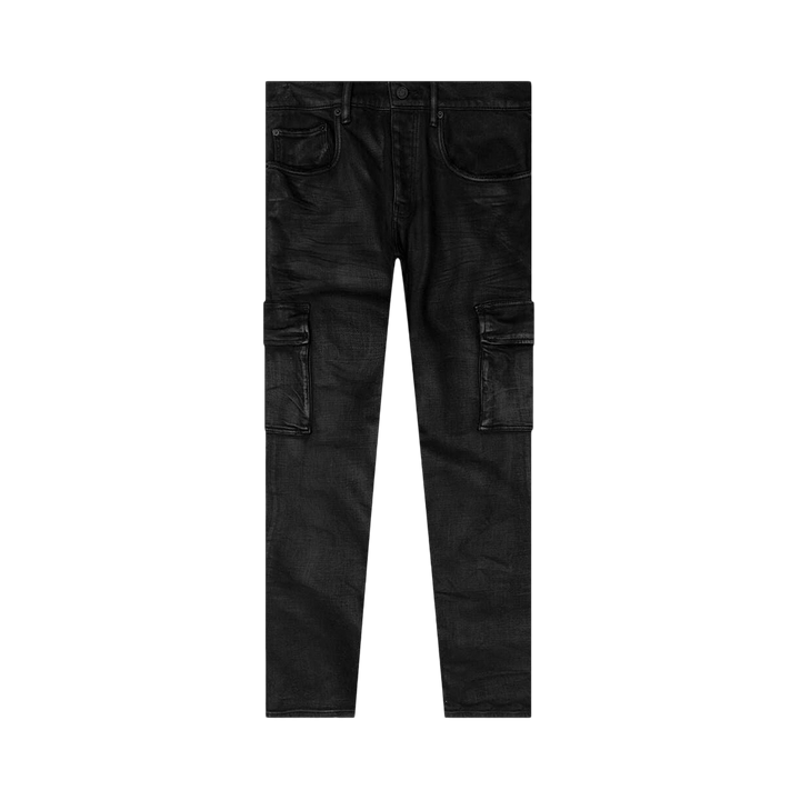 PURPLE BRAND Cargo Flare Pants Black Resin