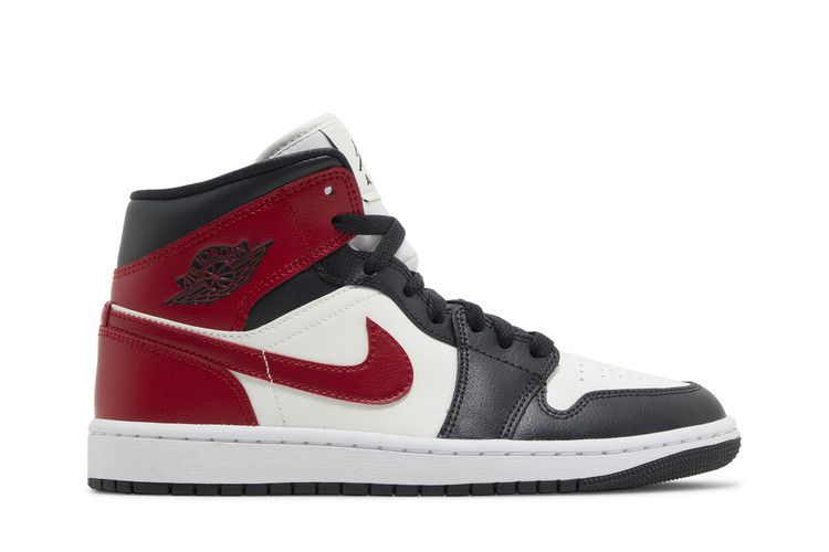 Air Jordan 1 Mid Gym Red Off Noir W