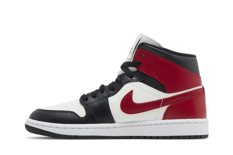 Air Jordan 1 Mid Gym Red Off Noir W