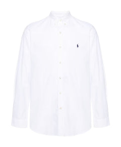 Polo Ralph Lauren White Shirt with Blue Logo