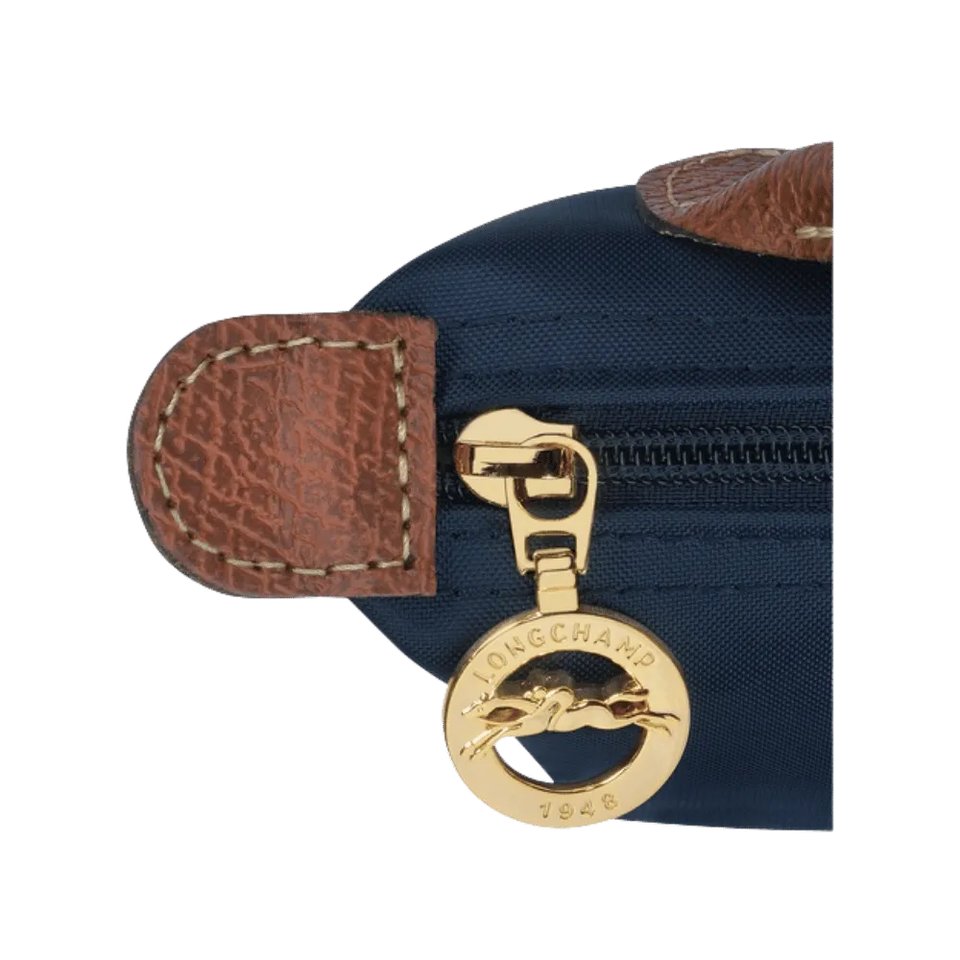 Longchamp Le Pliage Original Pouch with handle Navy - Recycled canvas