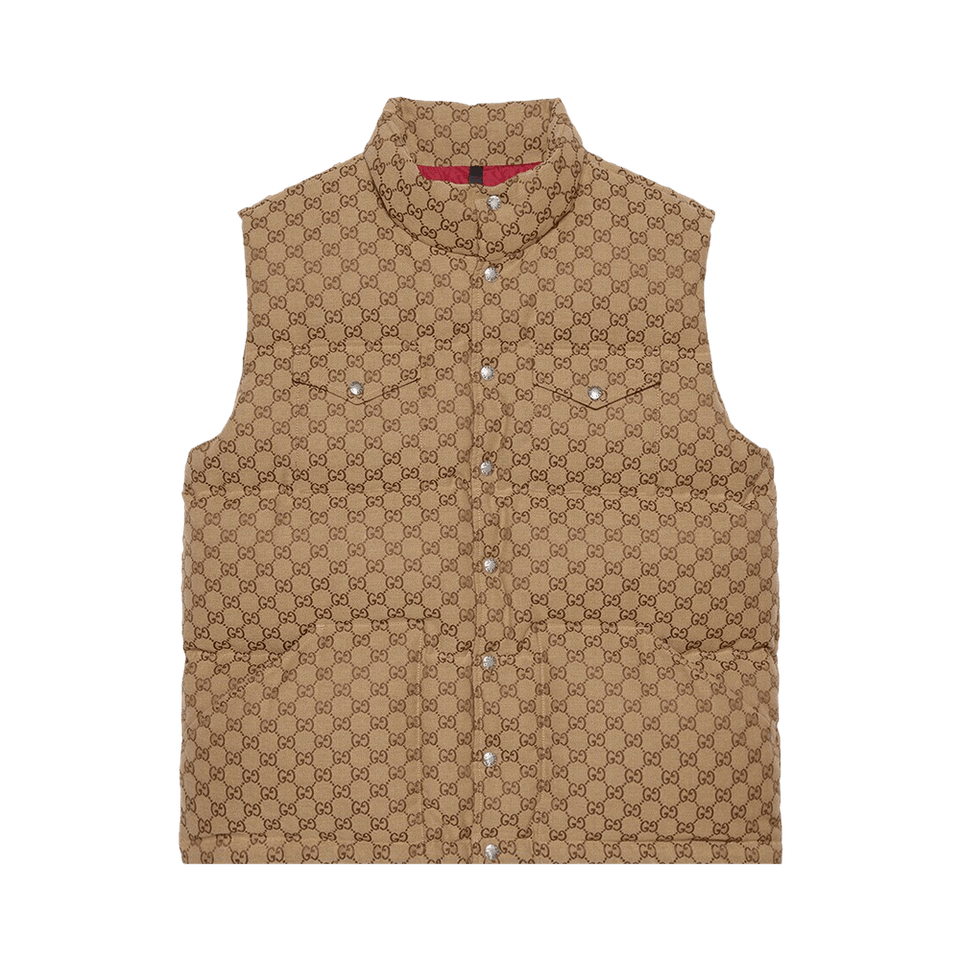 Gucci x The North Face Down Vest Beige/Ebony