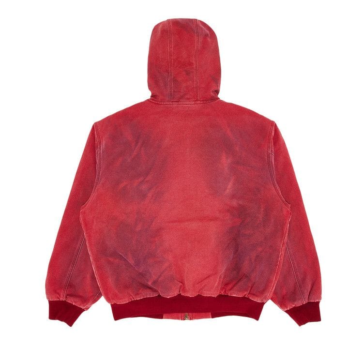 Supreme Reflective Arc Hooded Work Jacket Red