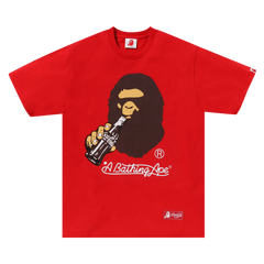 BAPE x Coca-Cola Ape Head T-Shirt Red