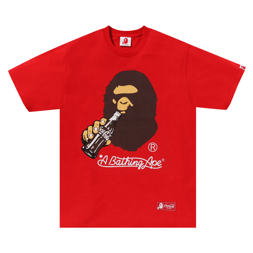 BAPE x Coca-Cola Ape Head T-Shirt Red