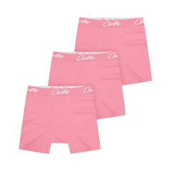 Corteiz Allstarz Boxers (3 Pack) Pink