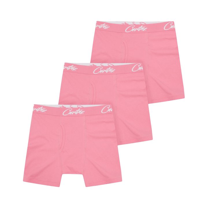 Corteiz Allstarz Boxers (3 Pack) Pink