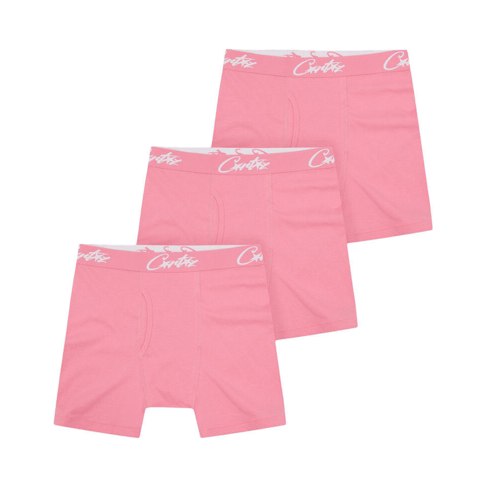 Corteiz Allstarz Boxers (3 Pack) Pink