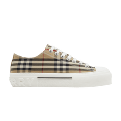 Burberry Check Cotton Sneakers Archive Beige